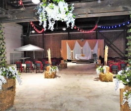 Brevard LumberYard weddings venue sample decor